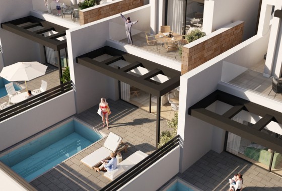 Geschakelde woning - Nieuwbouw Woningen - Torrevieja - Aguas Nuevas