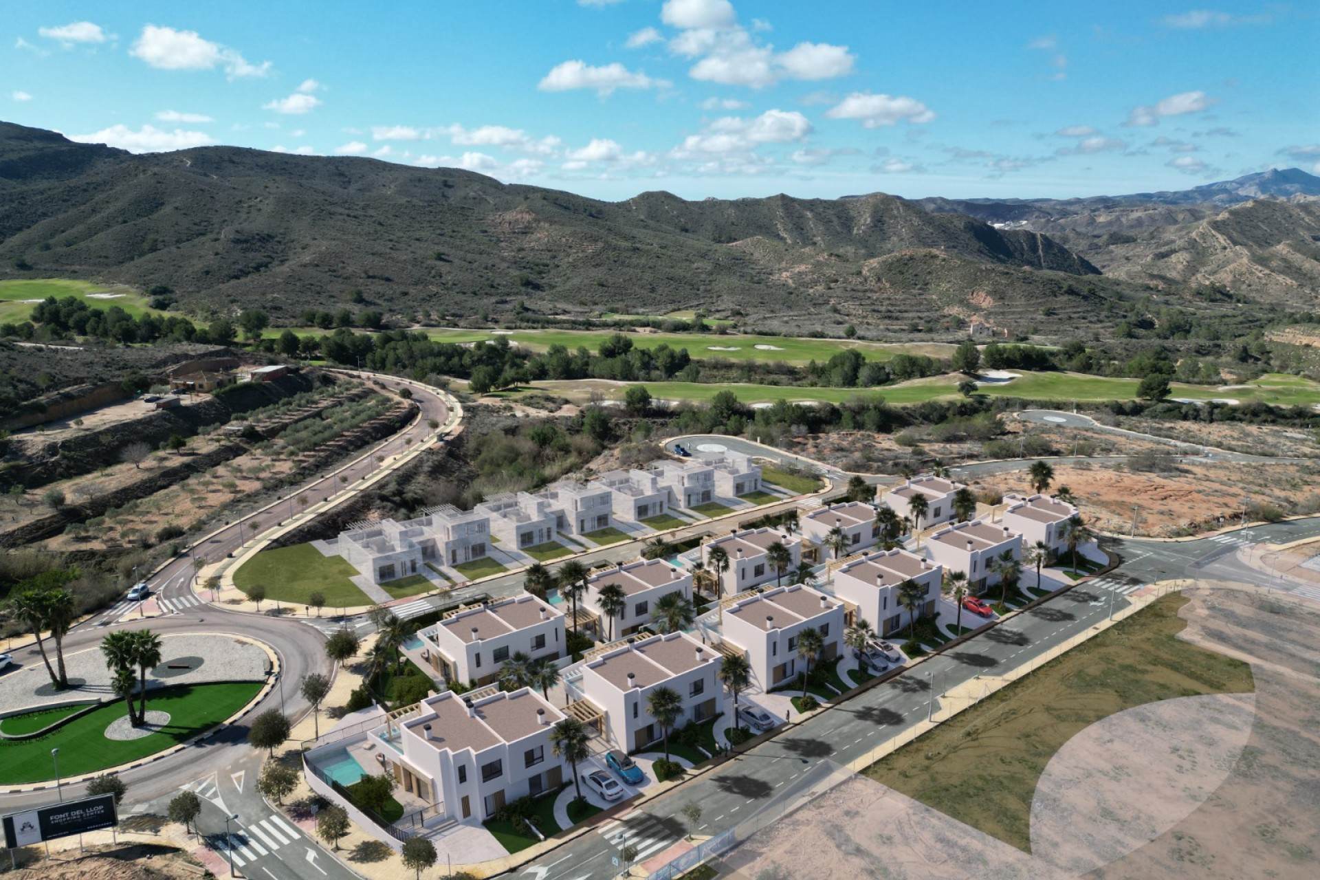 Nieuwbouw Woningen - Geschakelde woning - Monforte del Cid - Font del llop golf resort