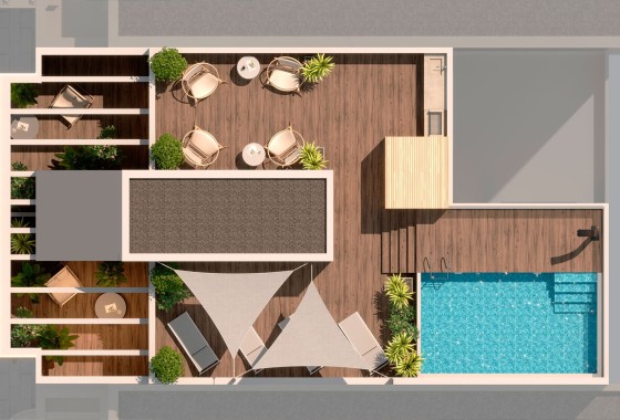 Nieuwbouw Woningen - Appartement  - Torrevieja - Torrevieja - Centre