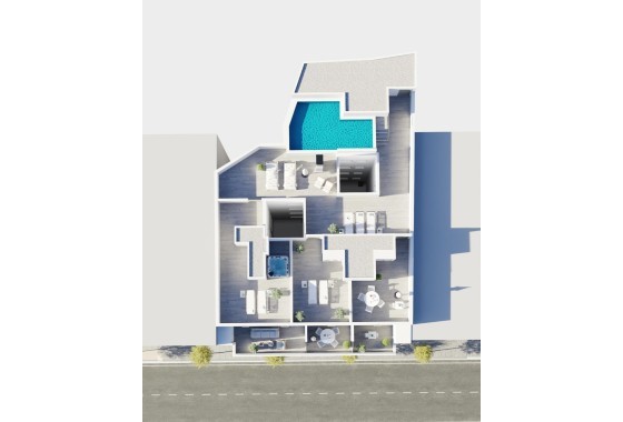 Nieuwbouw Woningen - Appartement  - Torrevieja - Torrevieja - Centre